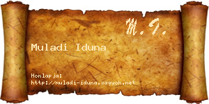 Muladi Iduna névjegykártya